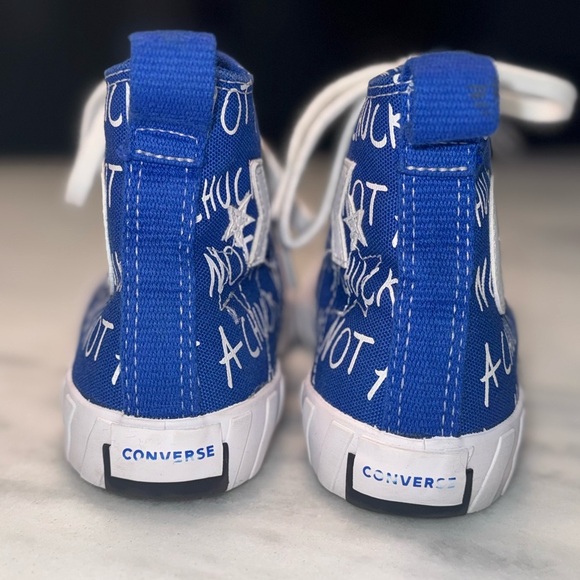 Converse UNT1TL3D “Not a Chuck” Youth Size 1 Hightop Sneaker - Picture 4 of 10